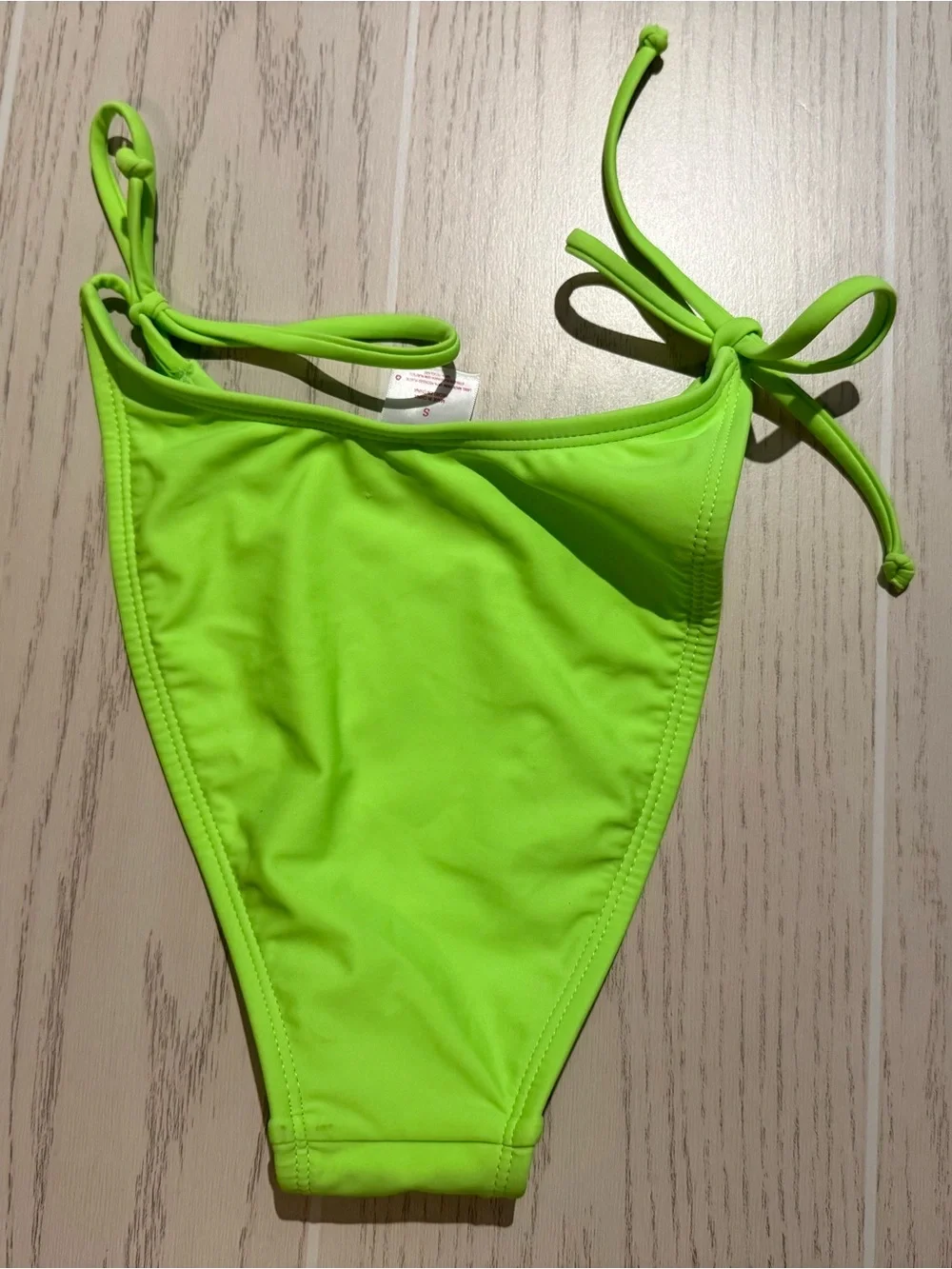 Xhilaration Neon Green Side Tie Bikini Bottom‎ Juniors Small NWT